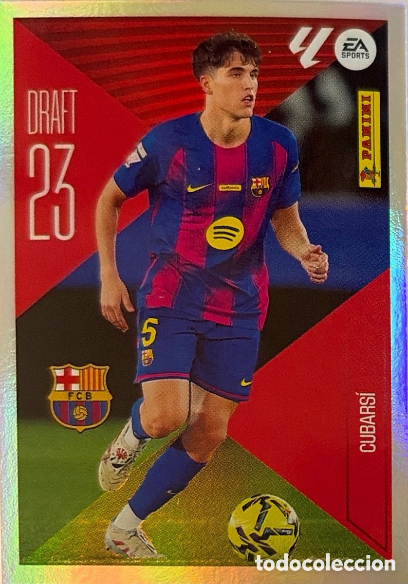 Cartes &agrave; collectionner de Football: 6.- Cubars&iacute; -Draft 23 - (BARCELONA) - COLECCIONES ESTE 2026/27 (PANINI)