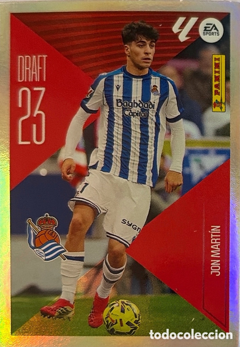 Cartes &agrave; collectionner de Football: 13.- Jon Mart&iacute;n -Draft 23 - (R. SOCIEDAD) - COLECCIONES ESTE 2026/27 (PANINI)
