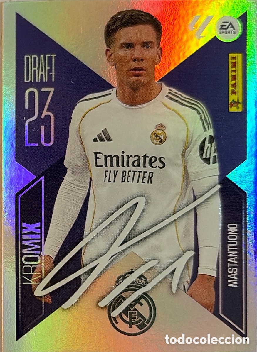 Cromos de f&uacute;tbol: 16.- Mastantuono -Draft 23 KROMIX - ( R. MADRID) - COLECCIONES ESTE 2026/27 (PANINI)