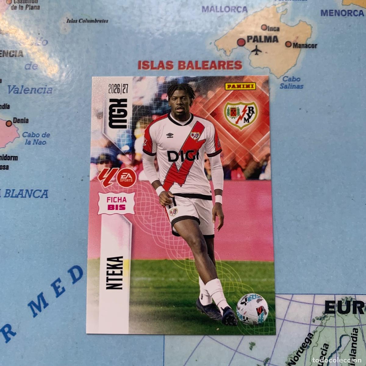 Cromos de f&uacute;tbol: Nteka n&uacute;mero 297 Bis Del Rayo Vallecano megacracks 26-27 2026-2027