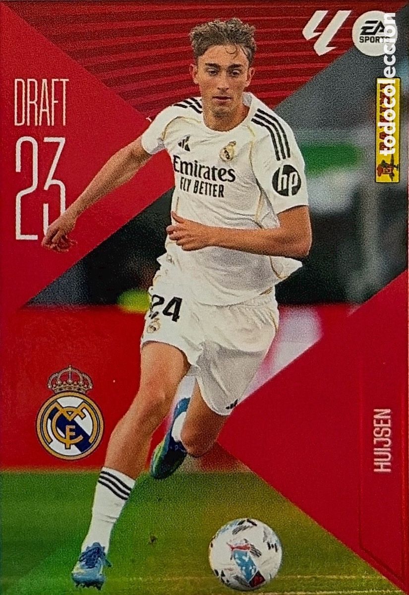 Cromos de f&uacute;tbol: 10.- Huijsen -DRAFT 23- (R. MADRID) - COLECCIONES ESTE 2026/27 (PANINI)