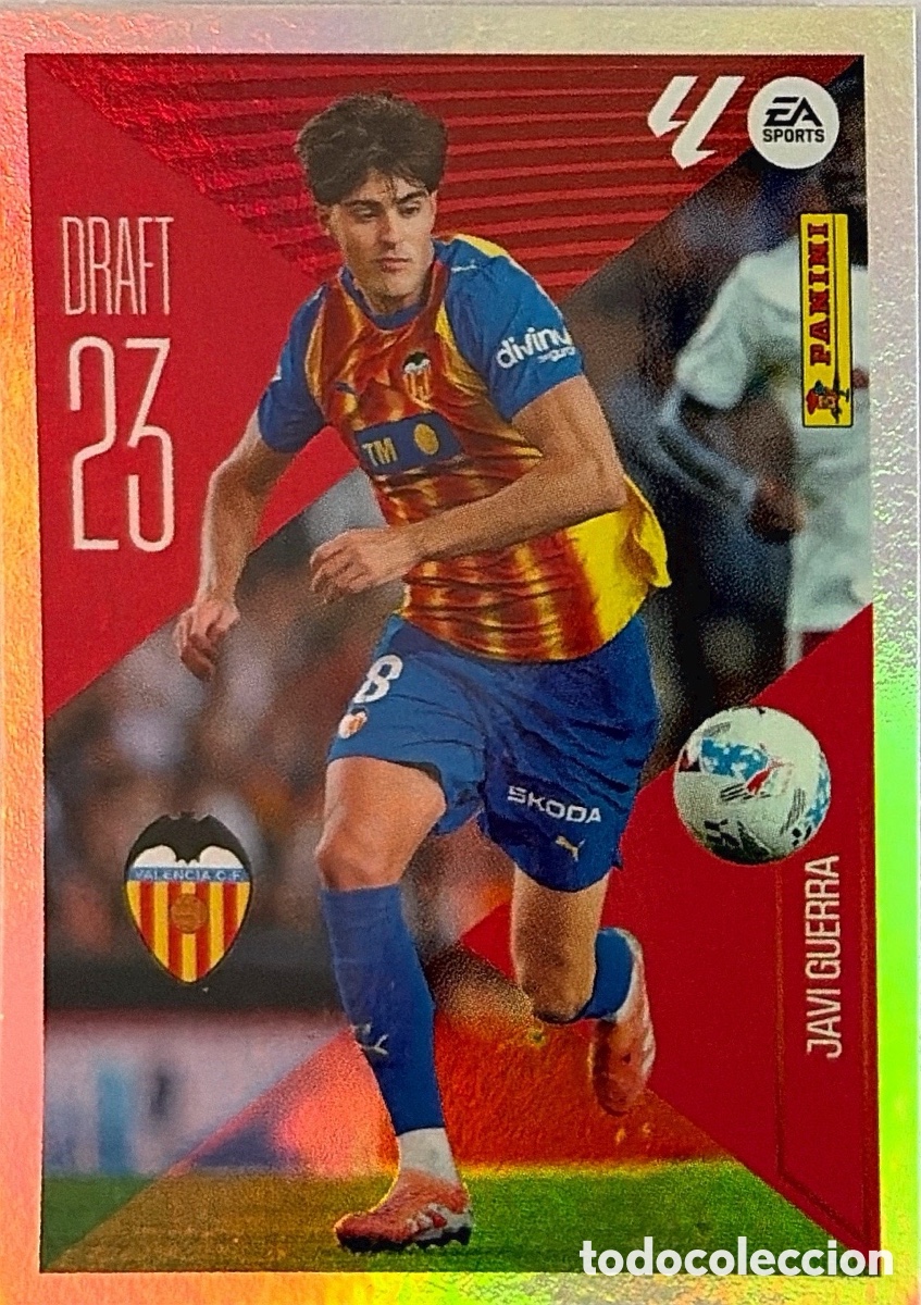 Cromos de f&uacute;tbol: 12.- Javi Guerra -DRAFT 23- (VALENCIA) - COLECCIONES ESTE 2026/27 (PANINI)