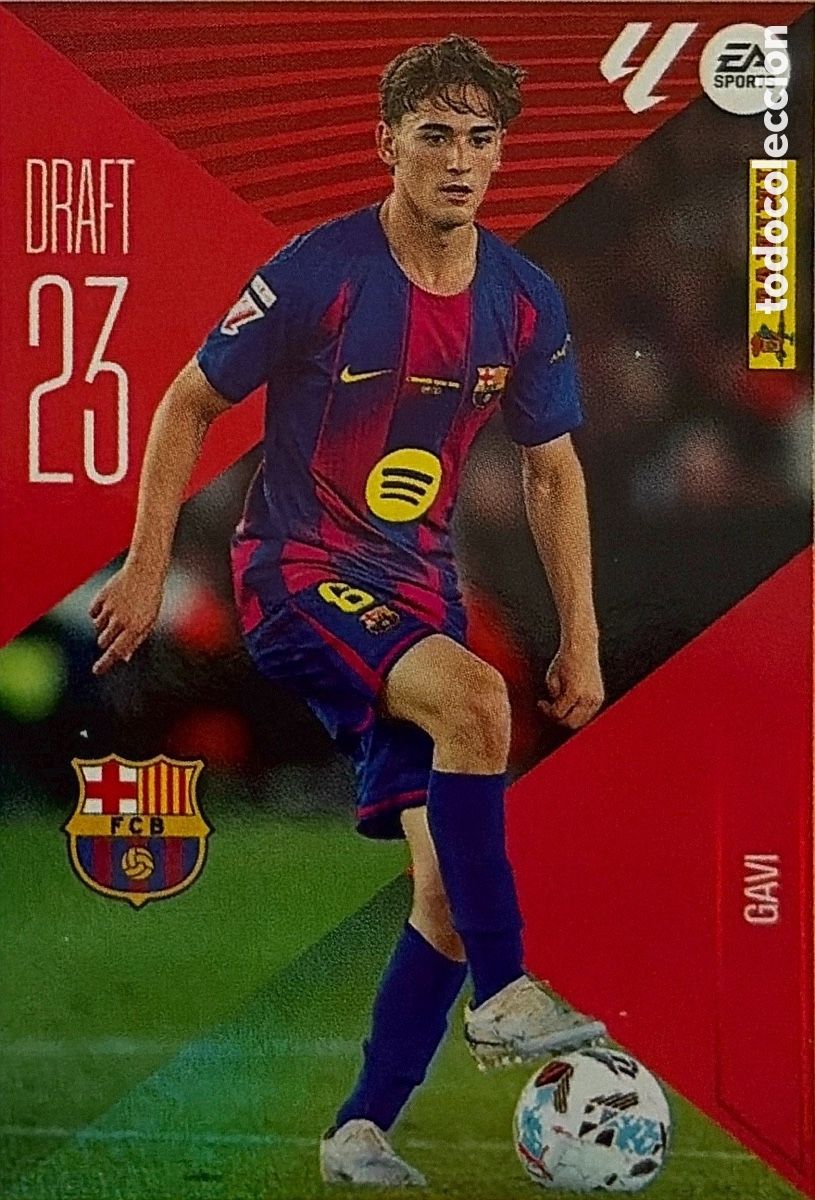 Cromos de f&uacute;tbol: 8.- Gavi -DRAFT 23- (BARCELONA) - COLECCIONES ESTE 2026/27 (PANINI)