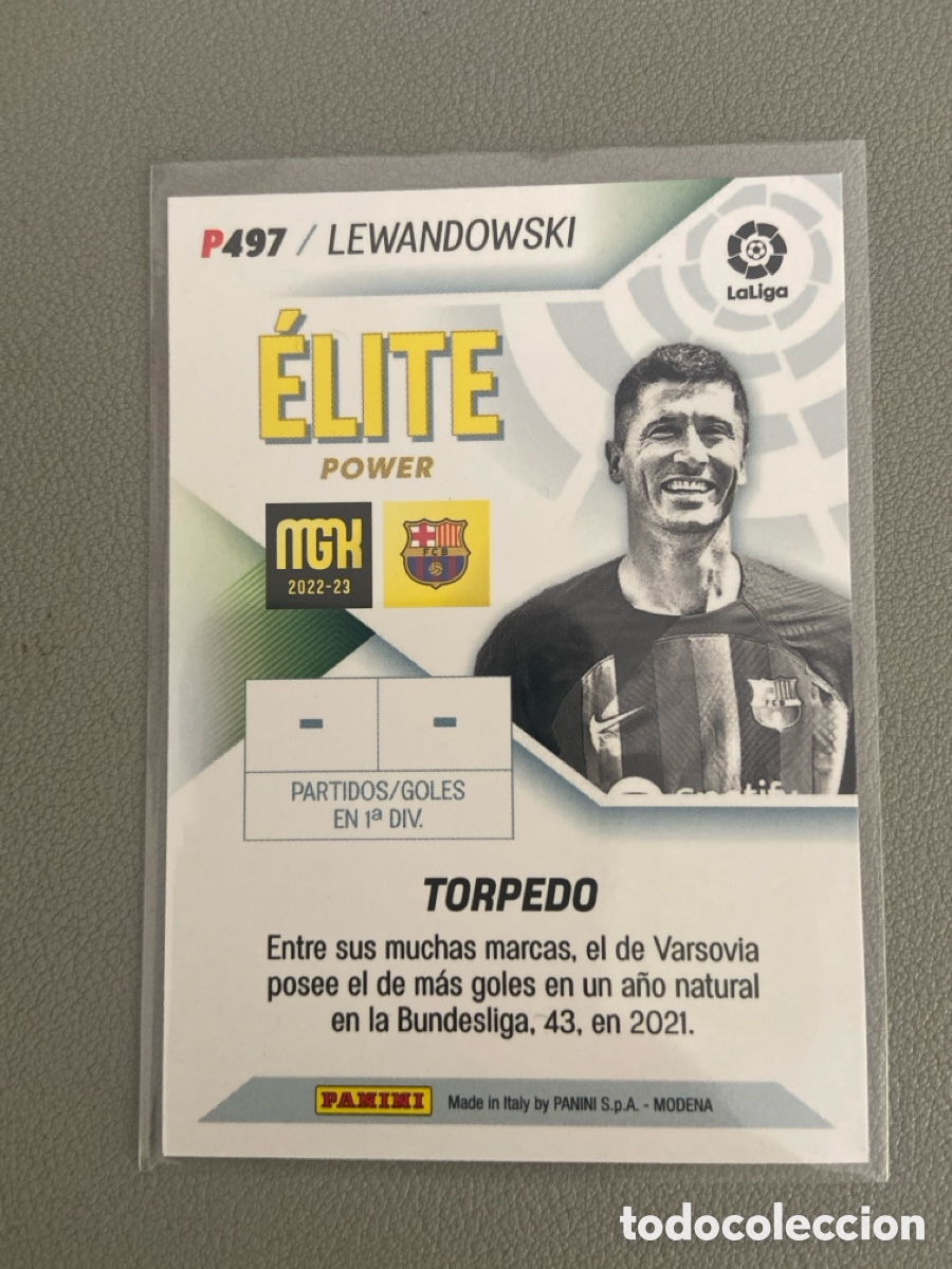Cromos de f&uacute;tbol: Lewandowski elite power 2022-23