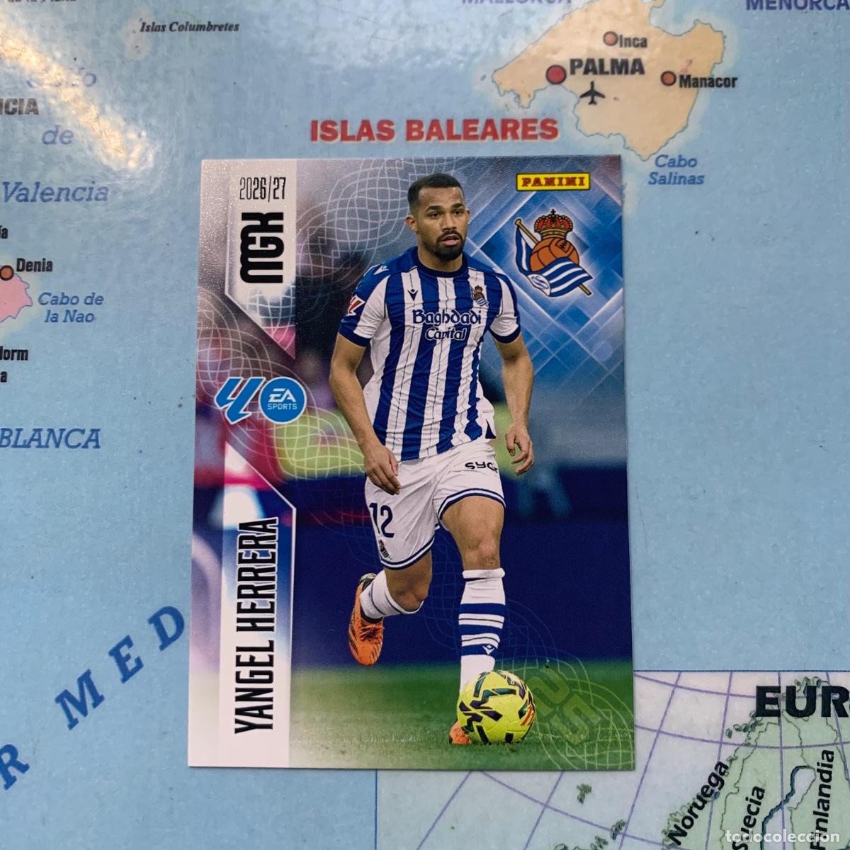 Cromos de f&uacute;tbol: Yangel Herrera n&uacute;mero 318 la Real Sociedad megacracks 26-27 2026-2027