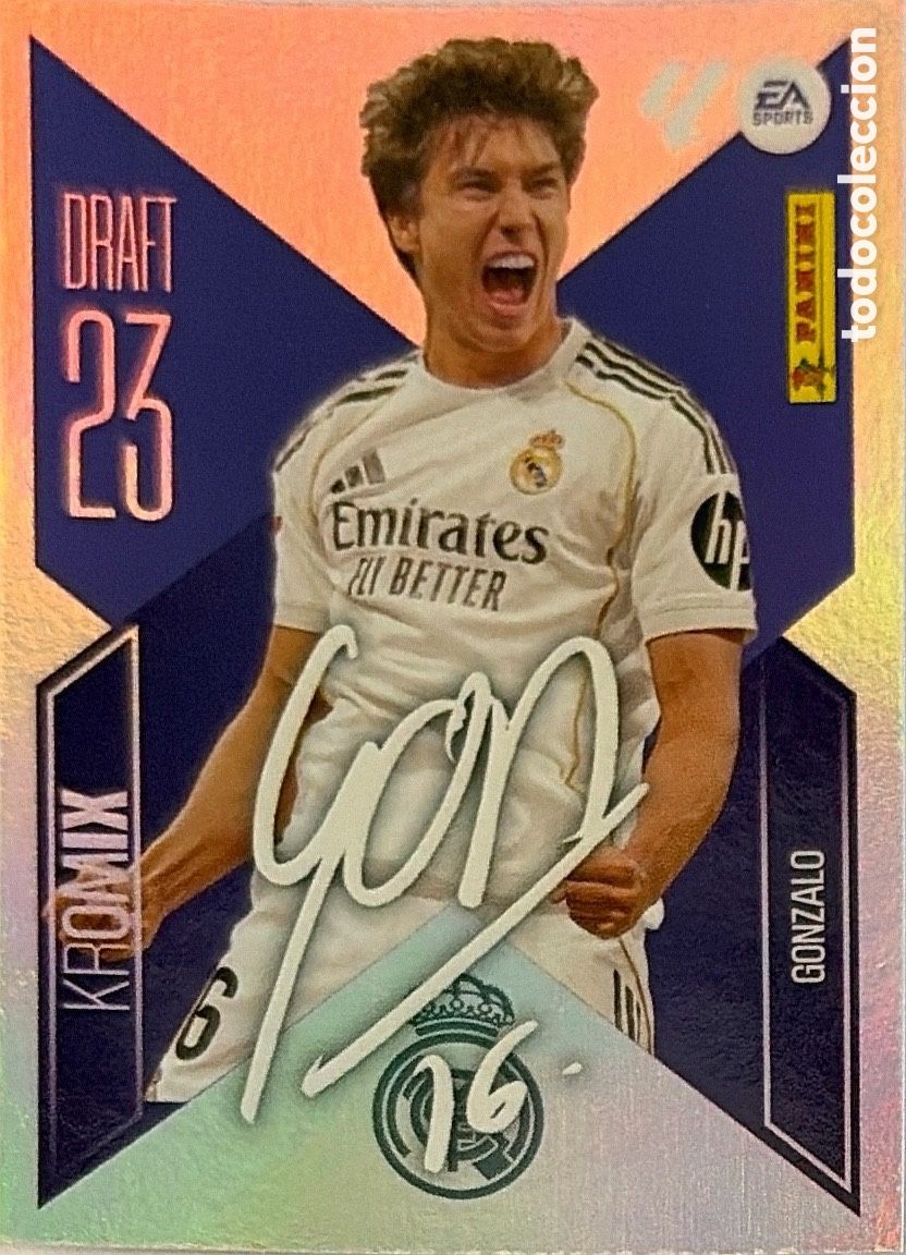 Cromos de f&uacute;tbol: 9.- Gonzalo -DRAFT 23 KROMIX- (R. MADRID) - COLECCIONES ESTE 2026/27 (PANINI)