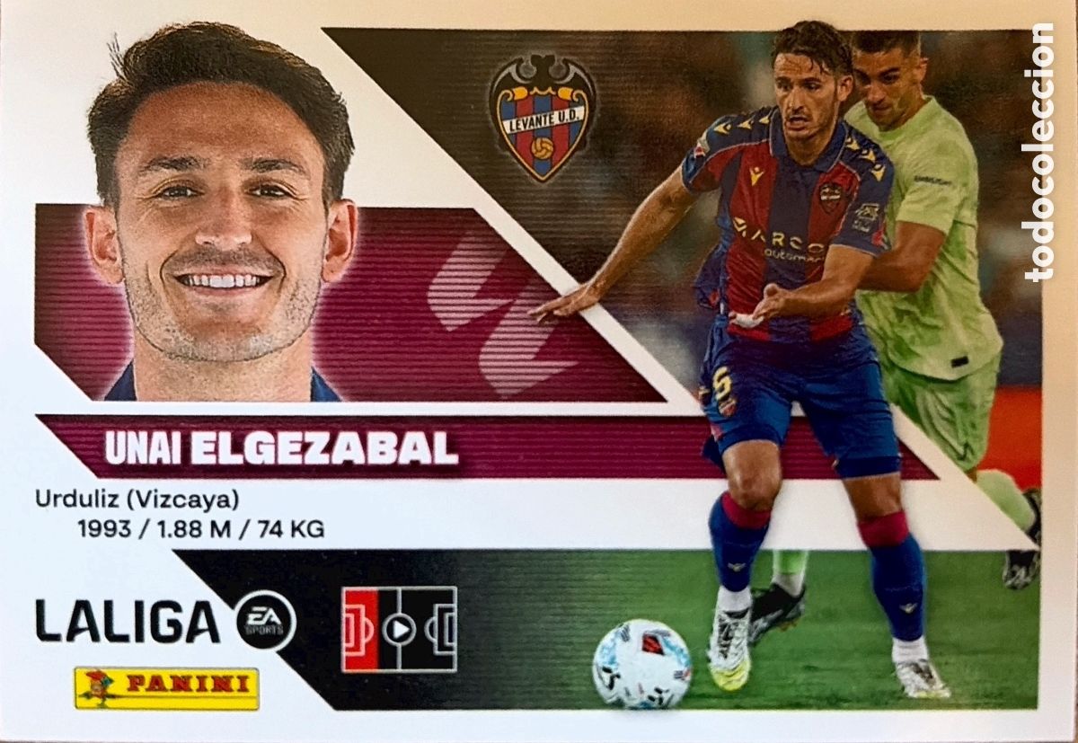 Fu&szlig;ball-Sticker: 6.- Elgezabal (LEVANTE) - COLECCIONES ESTE 2026/27 (PANINI)