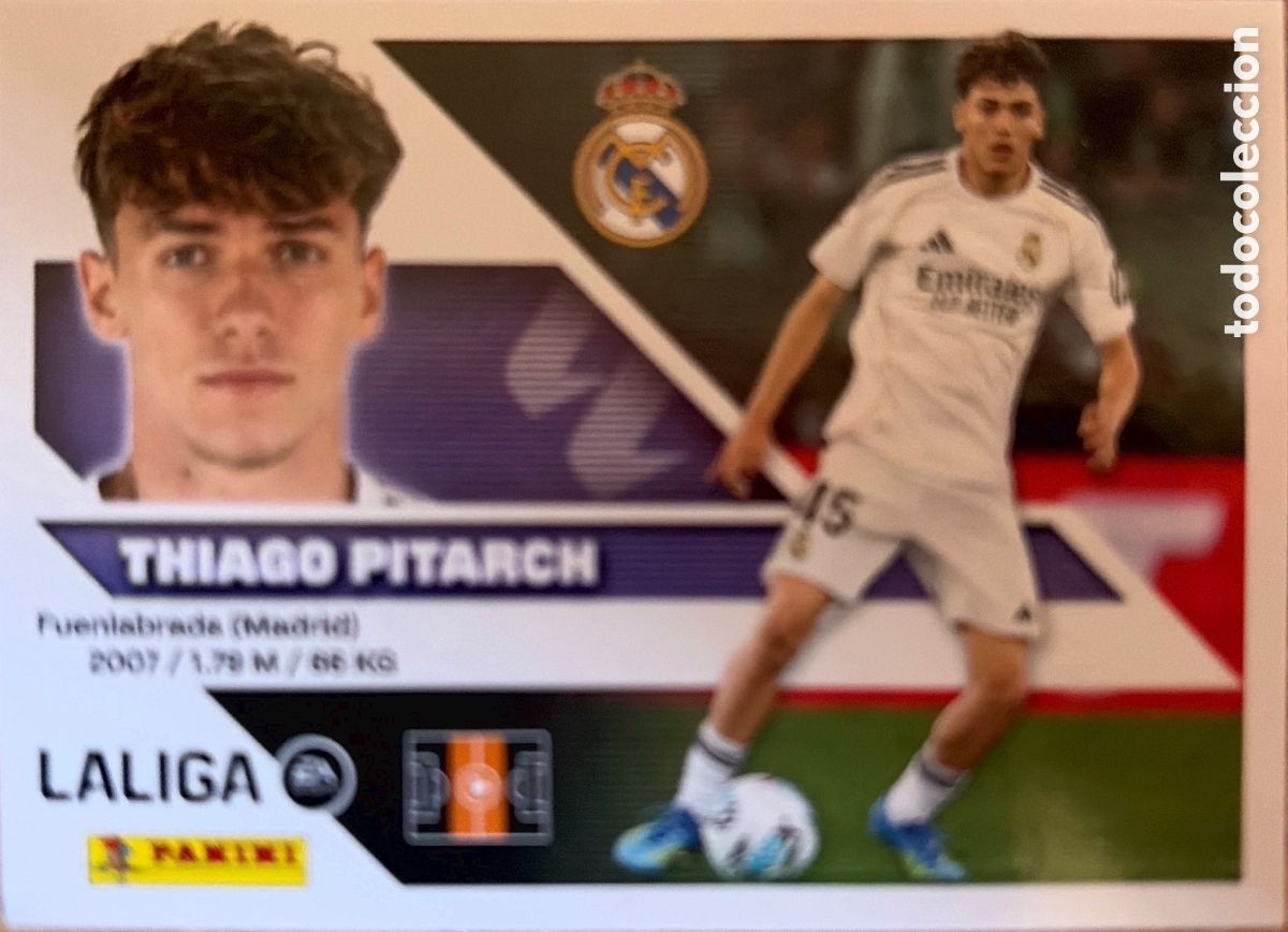 Football Stickers: 15B.- Thiago Pitarch (R. MADRID) - COLECCIONES ESTE 2026/27 (PANINI)