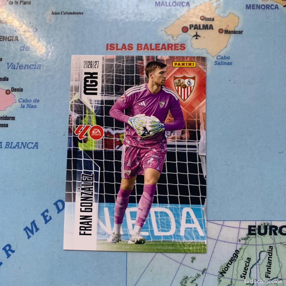 Cromos de f&uacute;tbol: Fran Gonz&aacute;lez n&uacute;mero 327 del Sevilla megacracks 26-27 2026-2027