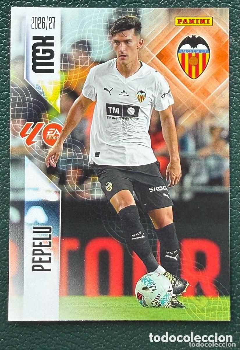 Cromos de f&uacute;tbol: 352 PEPELU VALENCIA CF FICHAS ALBUM MEGACRACKS 2026 2027 MGK 26 27
