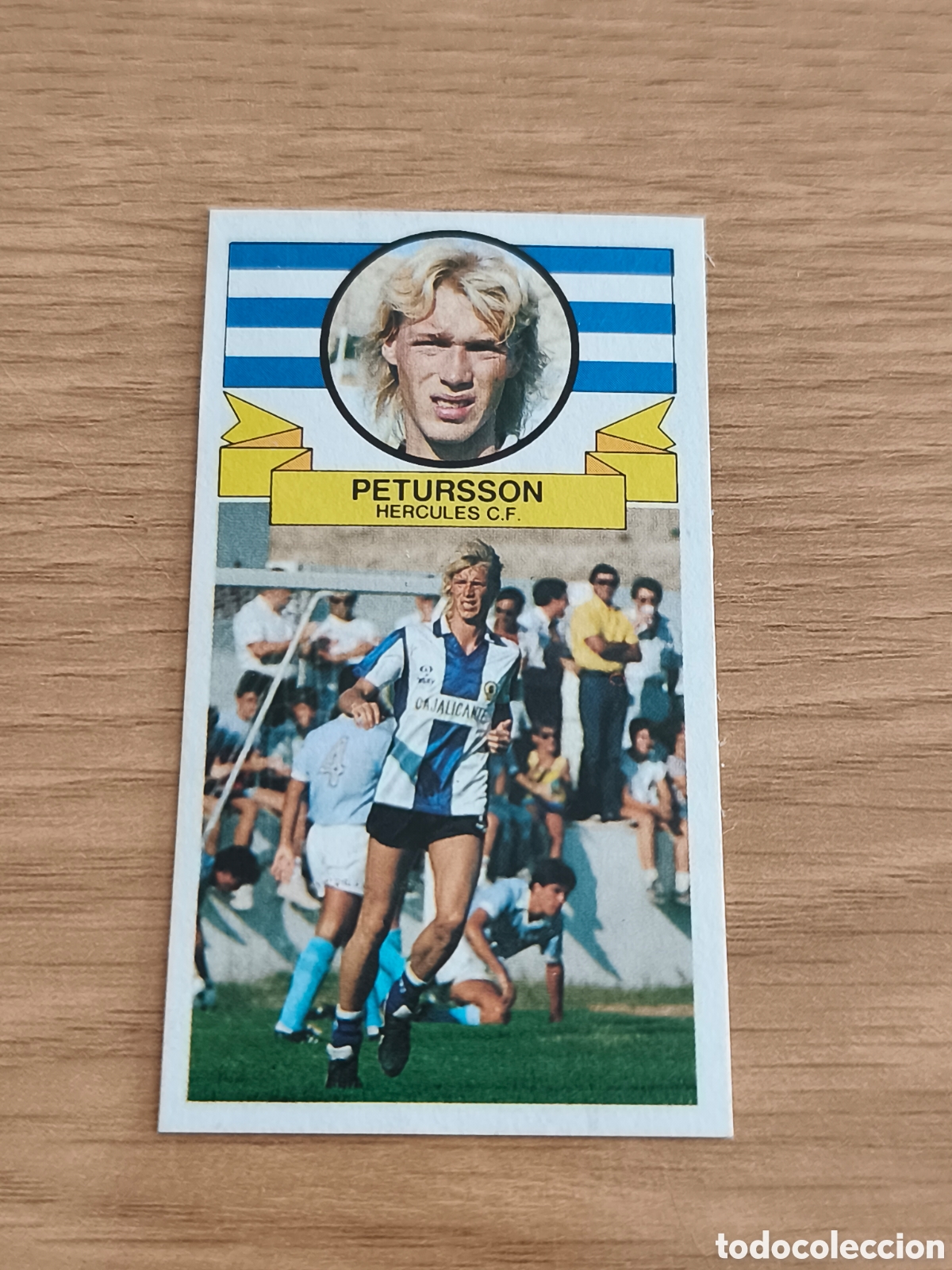 Cromos de f&uacute;tbol: Este Liga 85/86 COLOCA Petursson H&eacute;rcules Nuevo