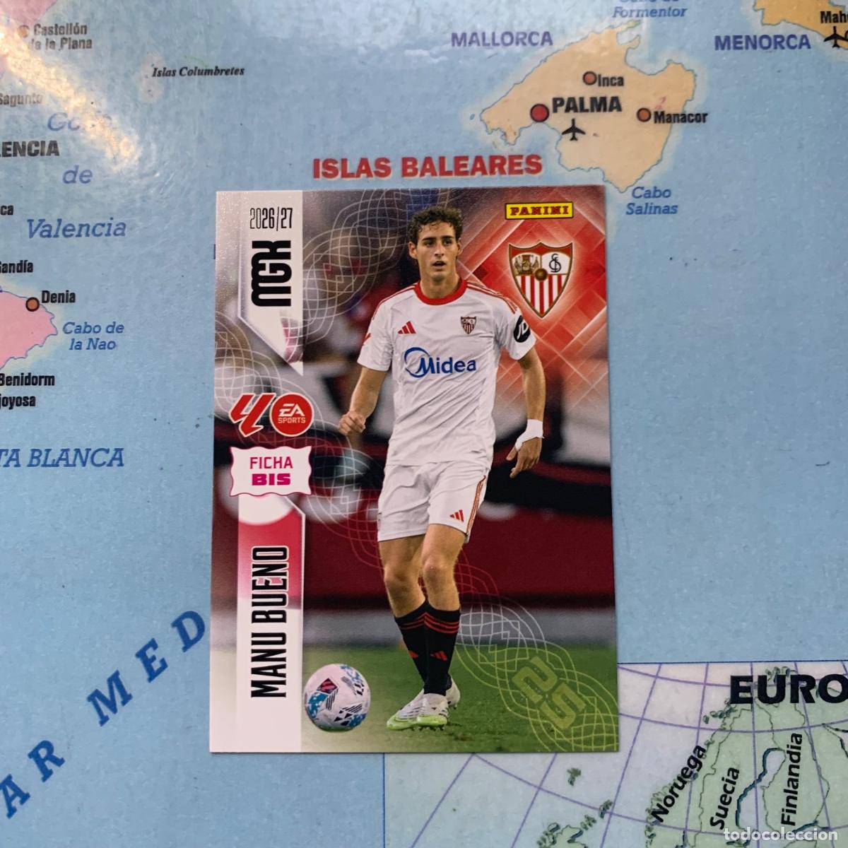 Fu&szlig;ball-Sticker: Manu Bueno n&uacute;mero 336 bis del Sevilla megacracks 26-27 2026-2027