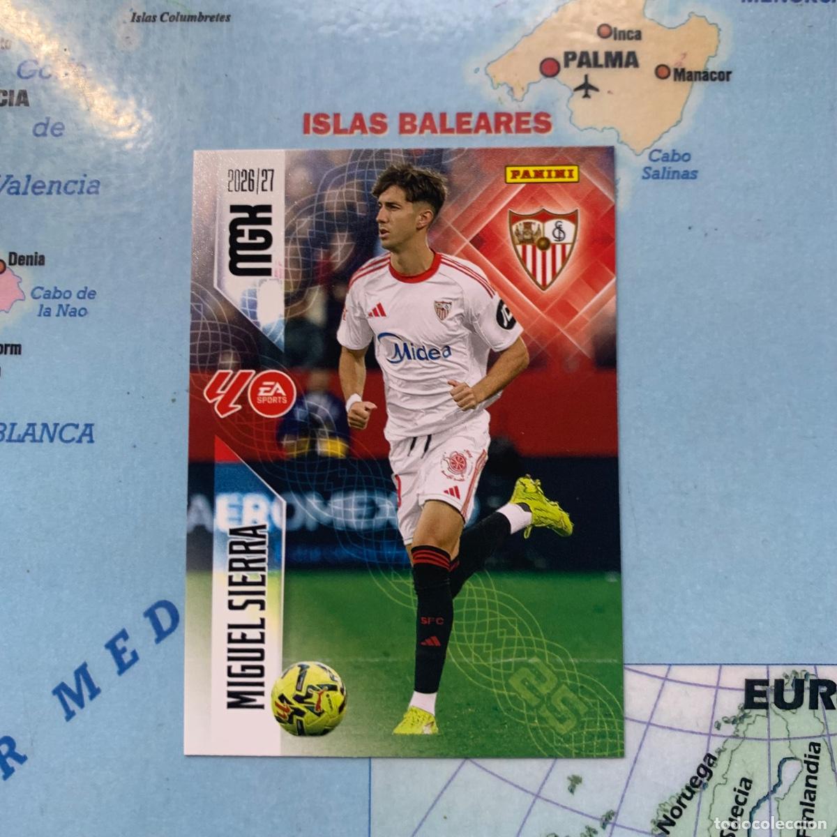 Fu&szlig;ball-Sticker: Miguel Sierra n&uacute;mero 338 del Sevilla megacracks 26-27 2026-2027