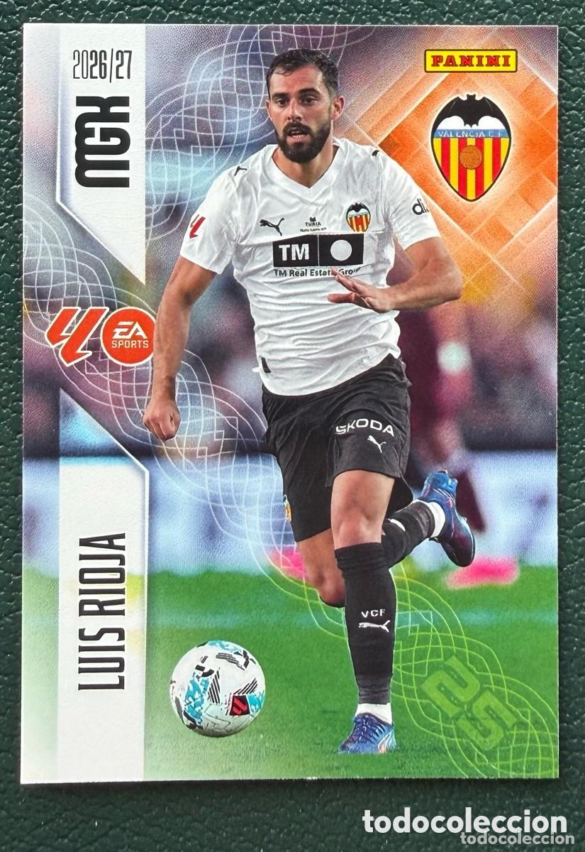 Fu&szlig;ball-Sticker: 355 LUIS RIOJA VALENCIA CF FICHAS ALBUM MEGACRACKS 2026 2027 MGK 26 27