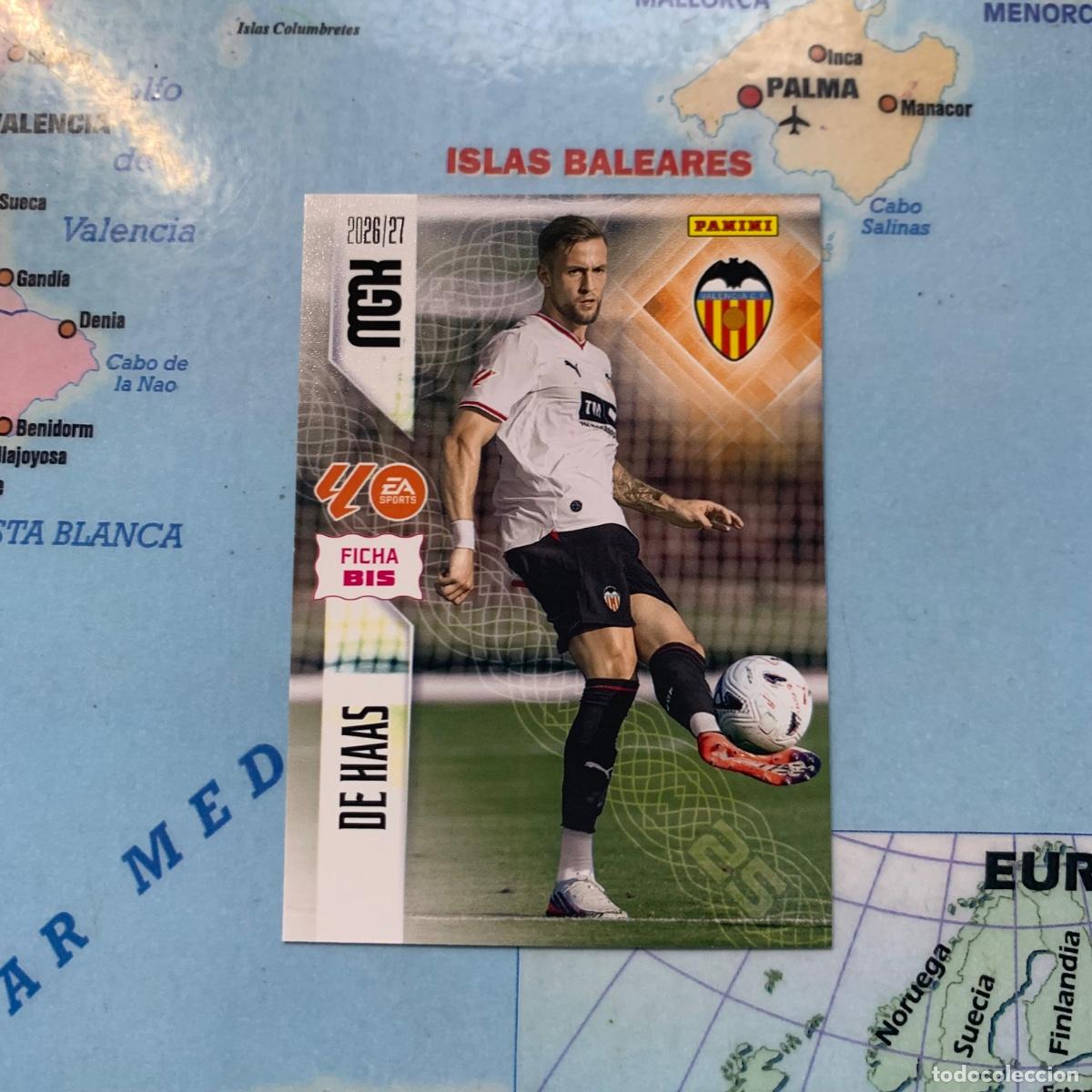 Fu&szlig;ball-Sticker: De Haas n&uacute;mero 350 Bis del Valencia megacracks 26-27 2026-2027