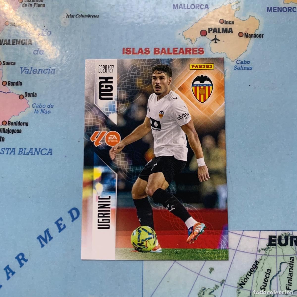 Football Stickers: Ugrinic n&uacute;mero 356 del Valencia megacracks 26-27 2026-2027