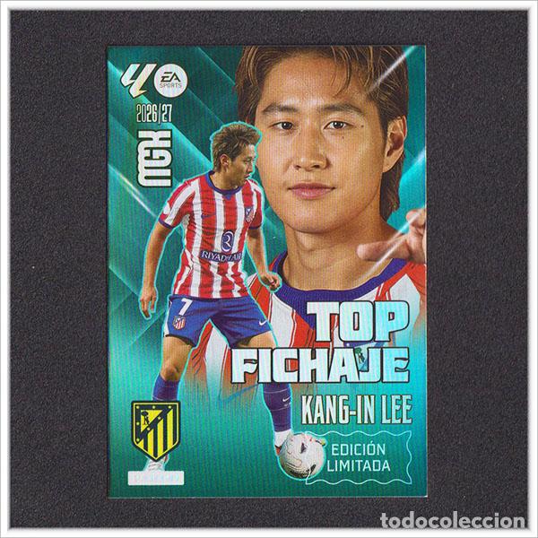 Cromos de Futebol: MEGACRACKS 2026 2027 26 27 PANINI KANG-IN LEE EDICI&Oacute;N LIMITADA ATL&Eacute;TICO MADRID COLECCI&Oacute;N LIGA MGK