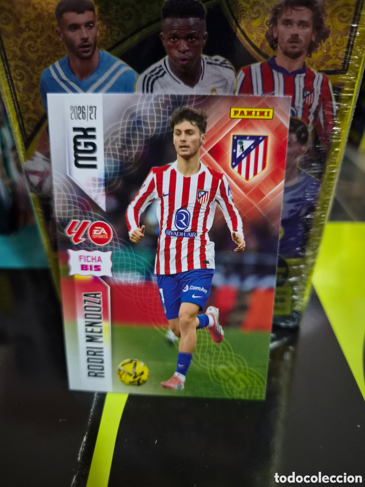 Cromos de f&uacute;tbol: N&deg;63Bis Atl&eacute;tico de Madrid Rodri Mendoza Megacracks 26/27