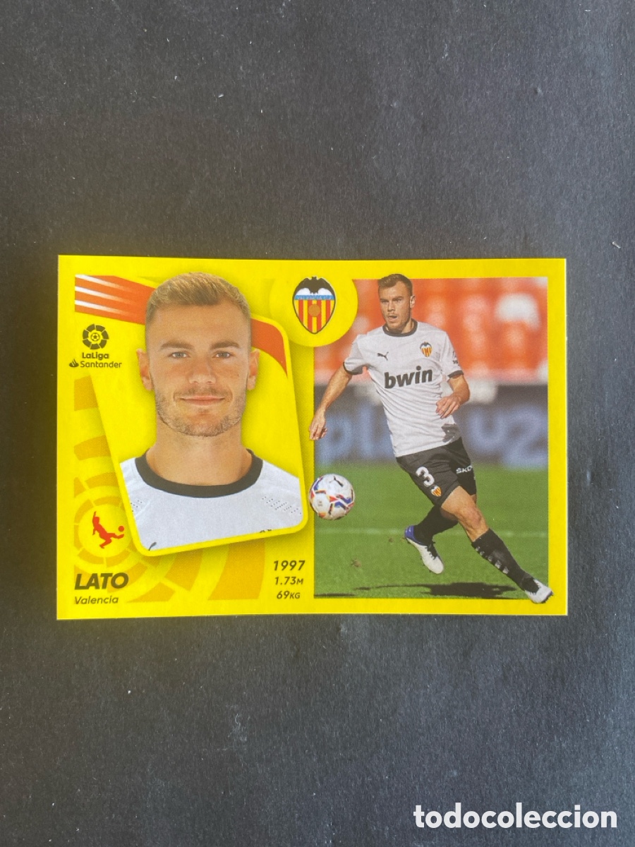 Cromos de f&uacute;tbol: Cromo liga 21/22 Valencia N* 12A
