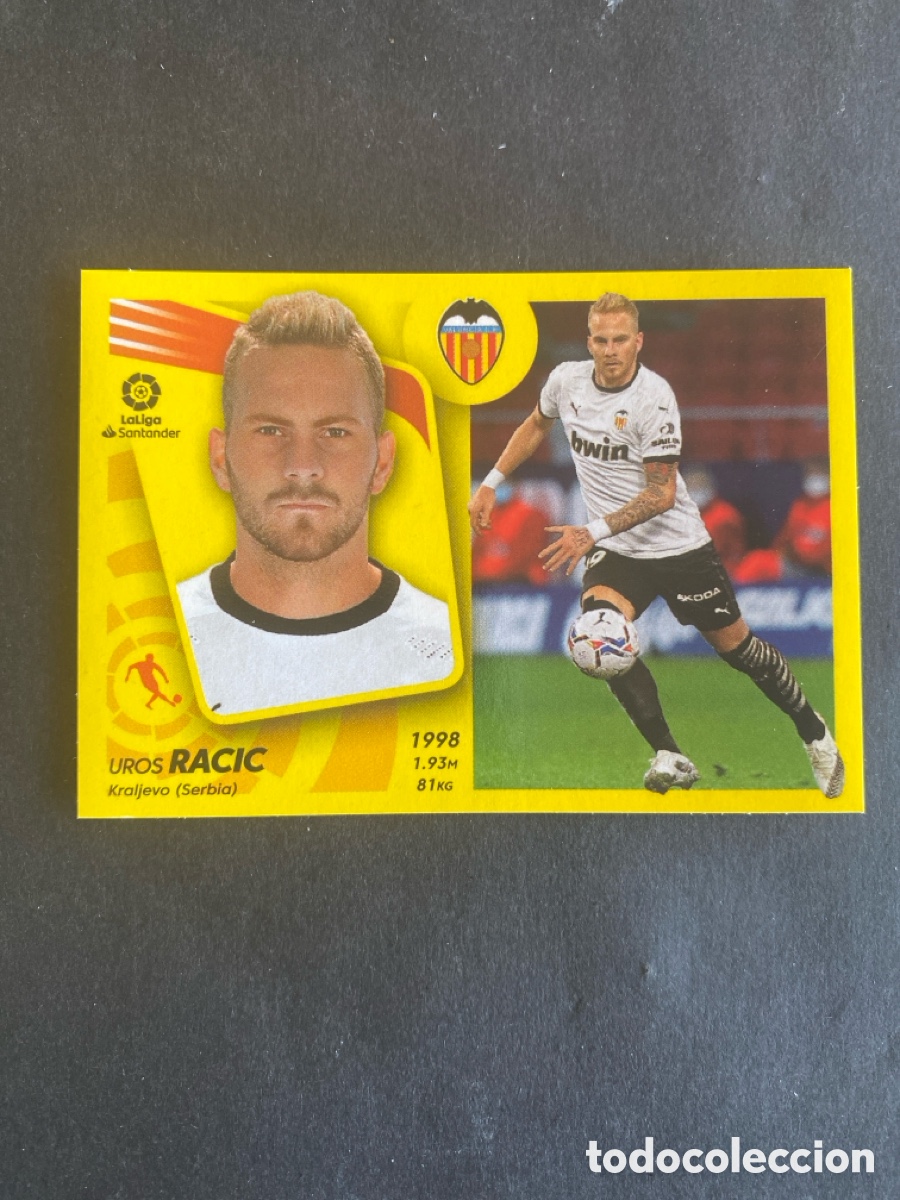 Cromos de f&uacute;tbol: Cromo liga 21/22 Valencia N* 13