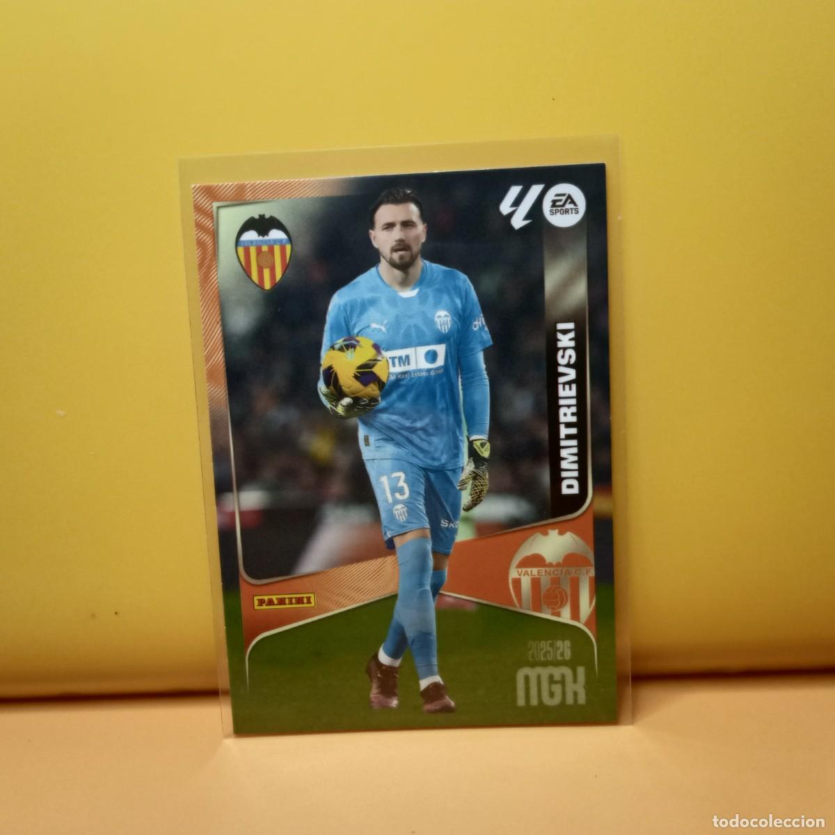 Cromos de f&uacute;tbol: MEGACRACKS 2025 2026 25 26 VALENCIA C.F DIMITRIEVSKI 344