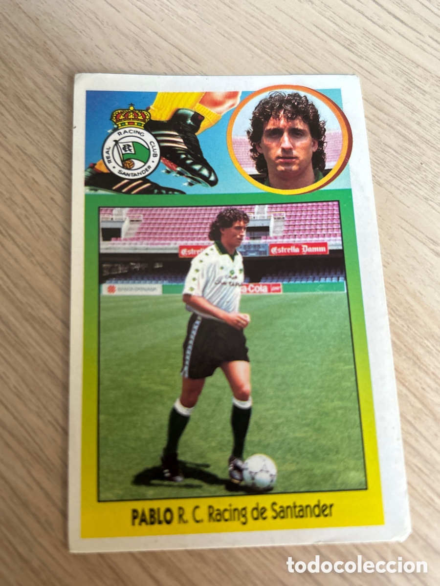 Cromos de f&uacute;tbol: PABLO RACING SANTANDER COLOCA ADHESIVO LIGA ESTE 1993 1994 93 94 NUNCA PEGADO SIN PEGAR