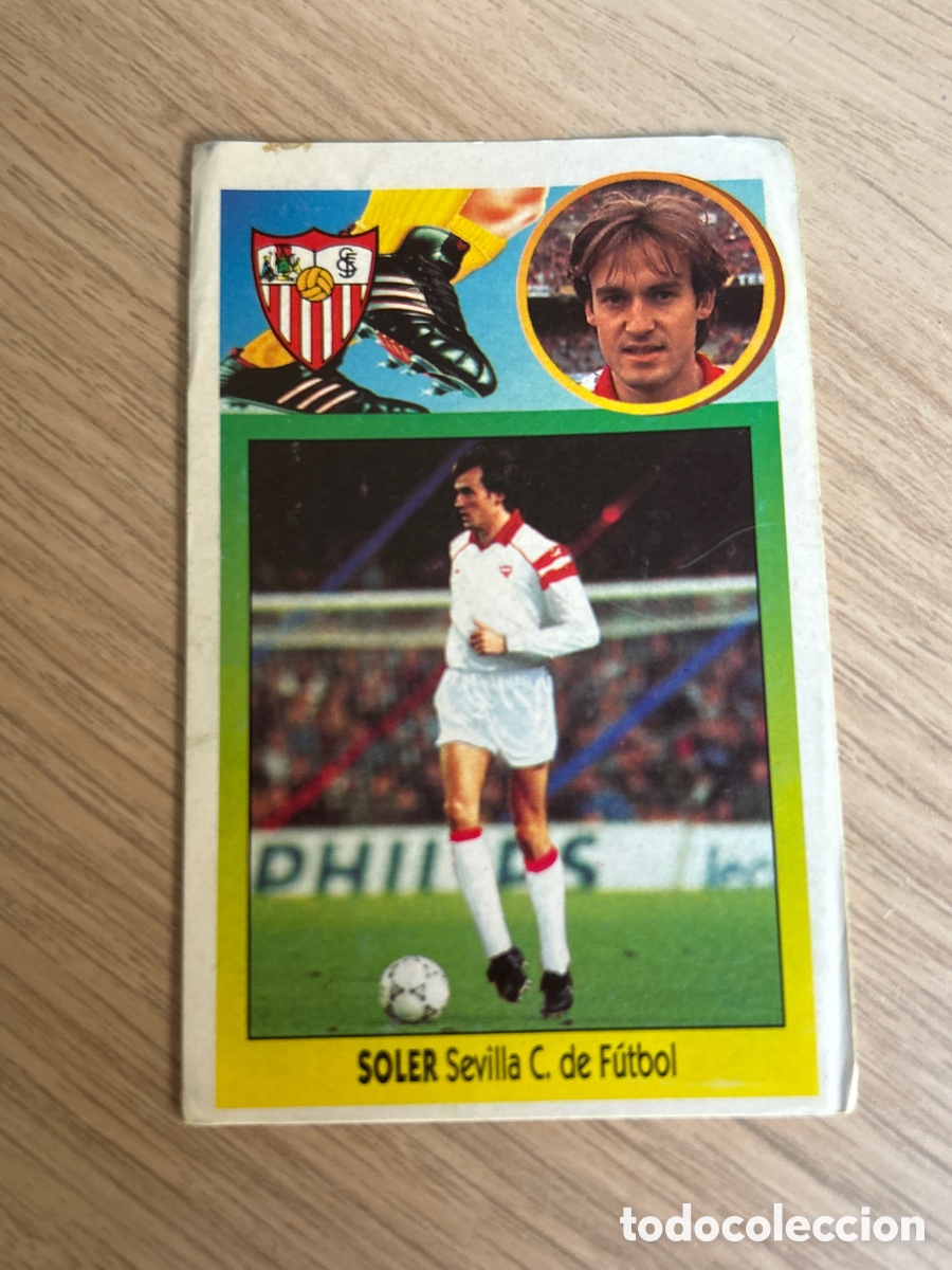 Cromos de f&uacute;tbol: SOLER SEVILLA COLOCA ADHESIVO LIGA ESTE 1993 1994 93 94 NUNCA PEGADO SIN PEGAR