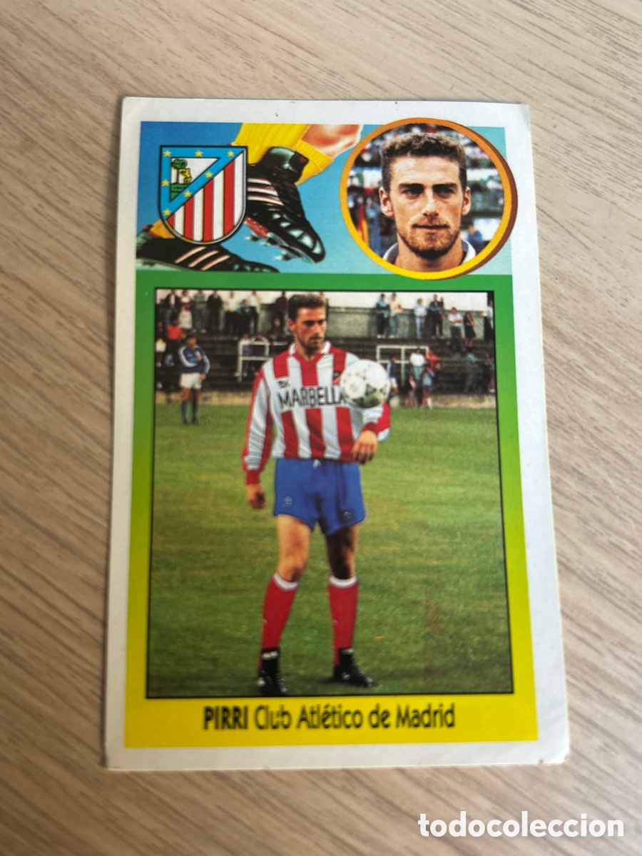 Cromos de f&uacute;tbol: PIRRI ATLETICO MADRID FICHAJE 17 ADHESIVO LIGA ESTE 1993 1994 93 94 NUNCA PEGADO SIN PEGAR