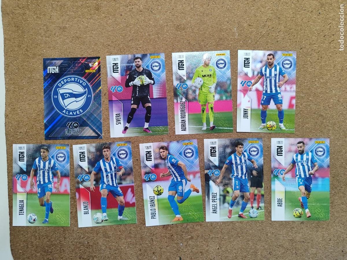 Cromos de f&uacute;tbol: MEGACRACKS 26/27 LOTE 9 CARTAS DEL ALAVES # PANINI