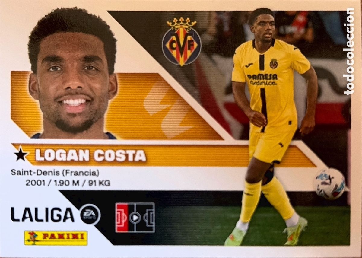 Cartes &agrave; collectionner de Football: 6B.- Logan Costa (VILLARREAL) - COLECCIONES ESTE 2026/27 (PANINI)