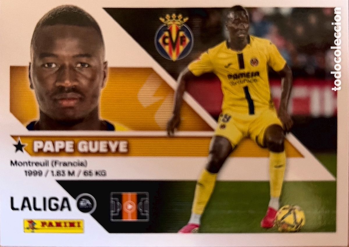 Cartes &agrave; collectionner de Football: 11.- Pape Gueye (VILLARREAL) - COLECCIONES ESTE 2026/27 (PANINI)