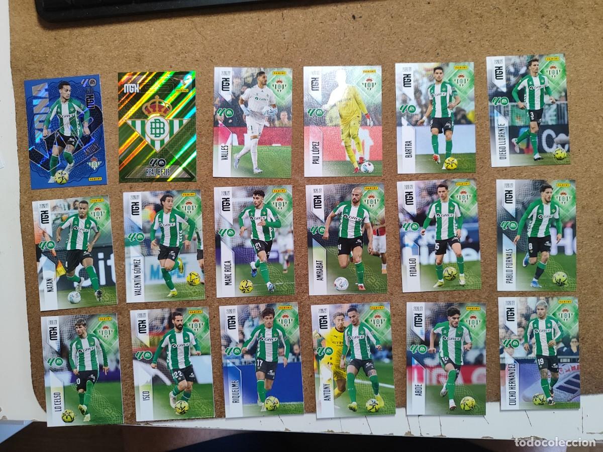 Cromos de f&uacute;tbol: MEGACRACKS 26/27 LOTE 18 CARTAS DEL REAL BETIS CON ESPECIALES # PANINI