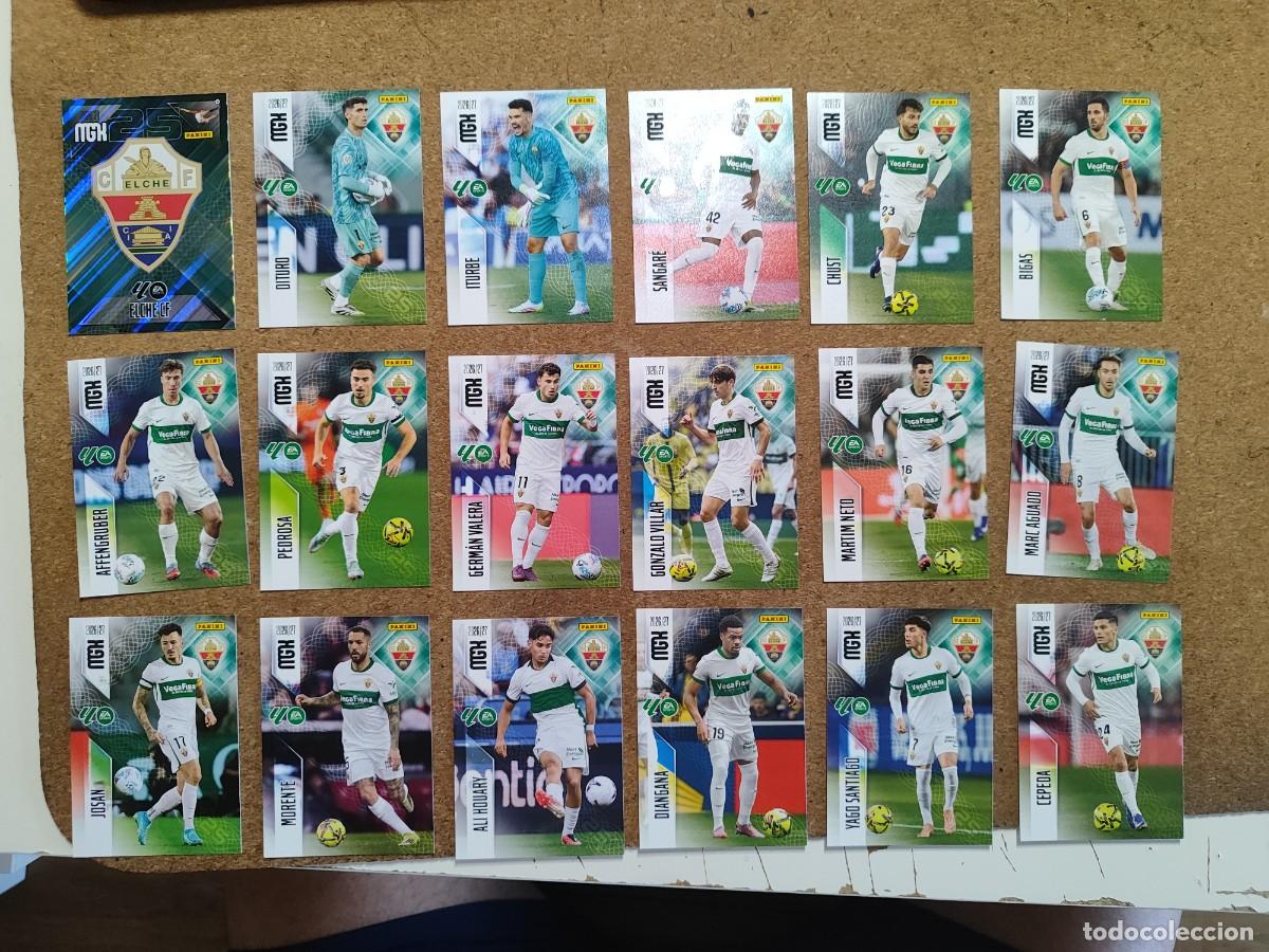 Cromos de f&uacute;tbol: MEGACRACKS 26/27 LOTE 18 CARTAS DEL ELCHE CF # PANINI