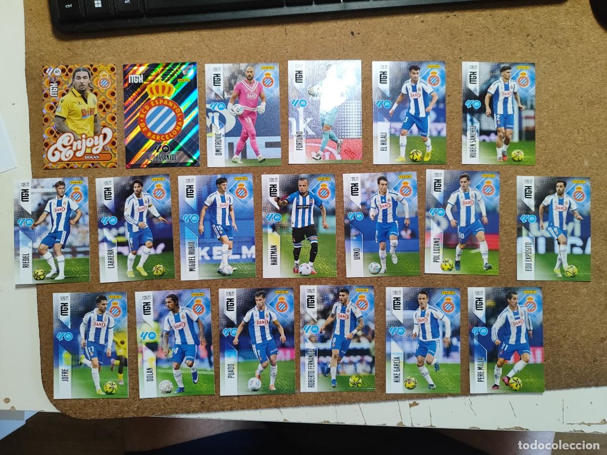 Cromos de f&uacute;tbol: MEGACRACKS 26/27 LOTE 19 CARTAS DEL RCD ESPA&Ntilde;OL CON ESPECIAL # PANINI