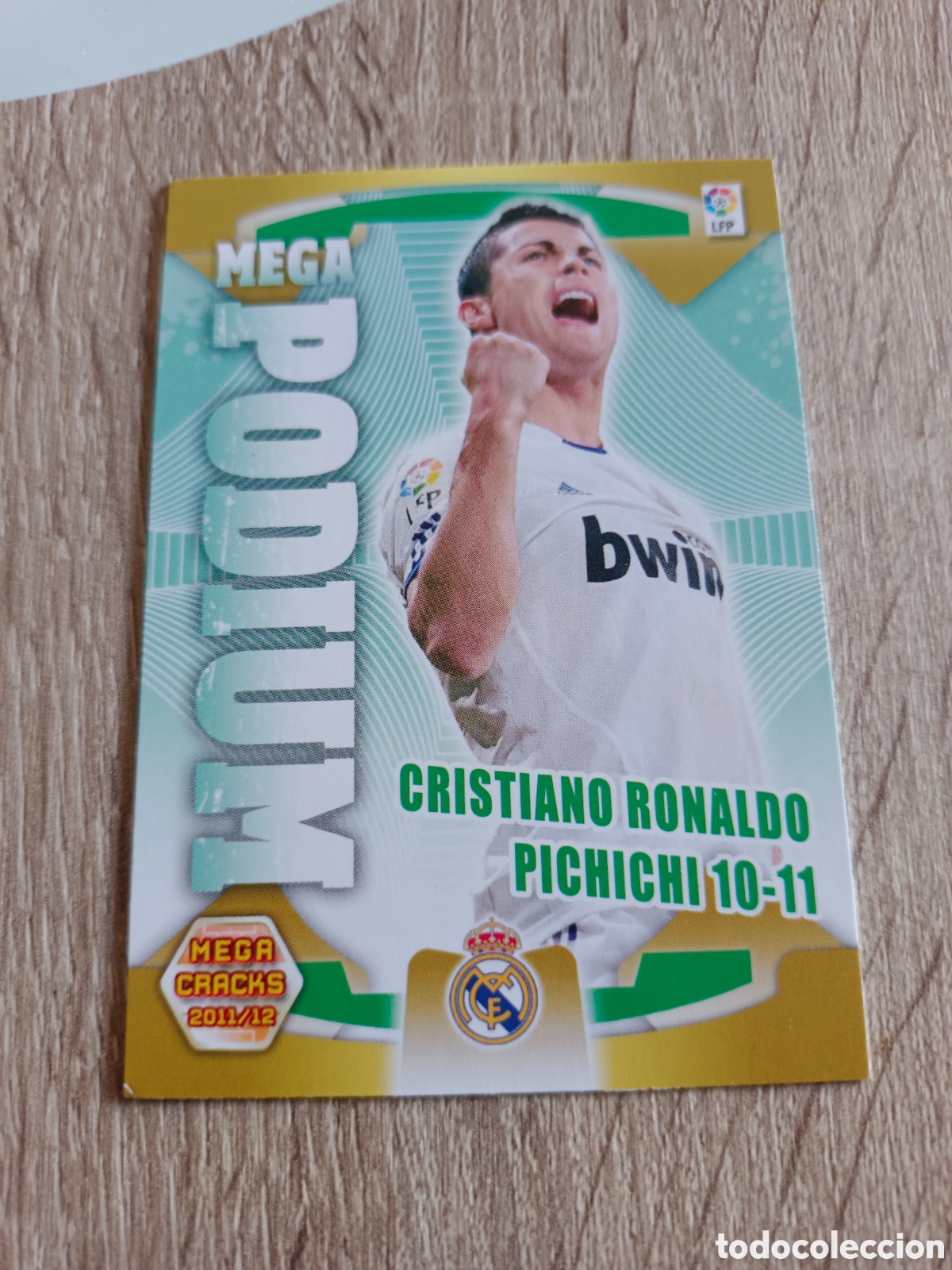 Cromos de f&uacute;tbol: CRISTIANO RONALDO MEGACRACKS 2011-2012 PODIUM. EXCELENTE ESTADO