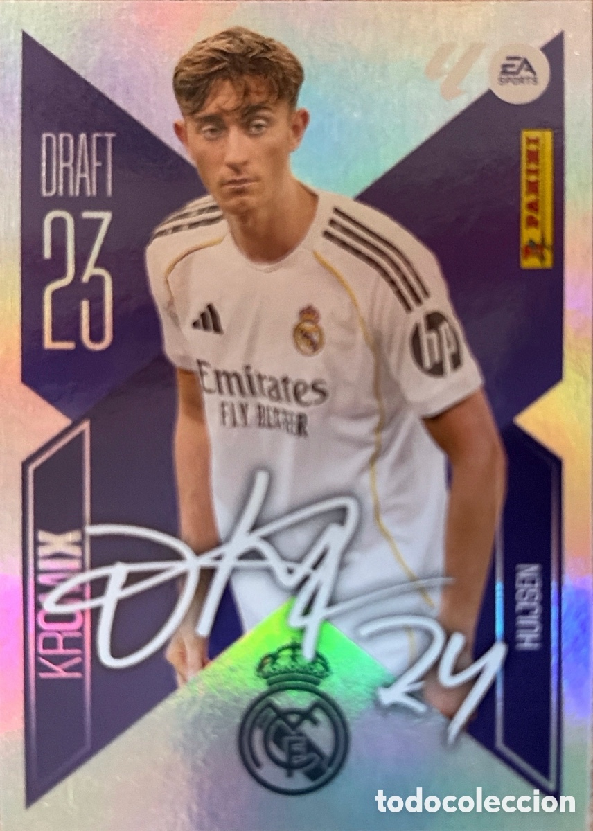 Football Stickers: 10.- Huijsen -KROMIX DRAFT 23- (R. MADRID) - COLECCIONES ESTE 2026/27 (PANINI)