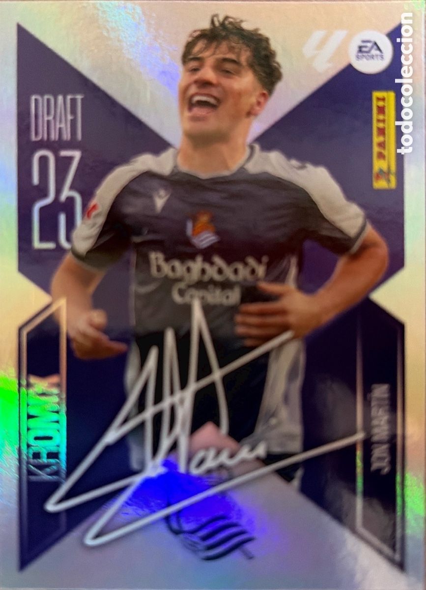 Football Stickers: 13.- Jon Mart&iacute;n -KROMIX DRAFT 23- (R. SOCIEDAD) - COLECCIONES ESTE 2026/27 (PANINI)