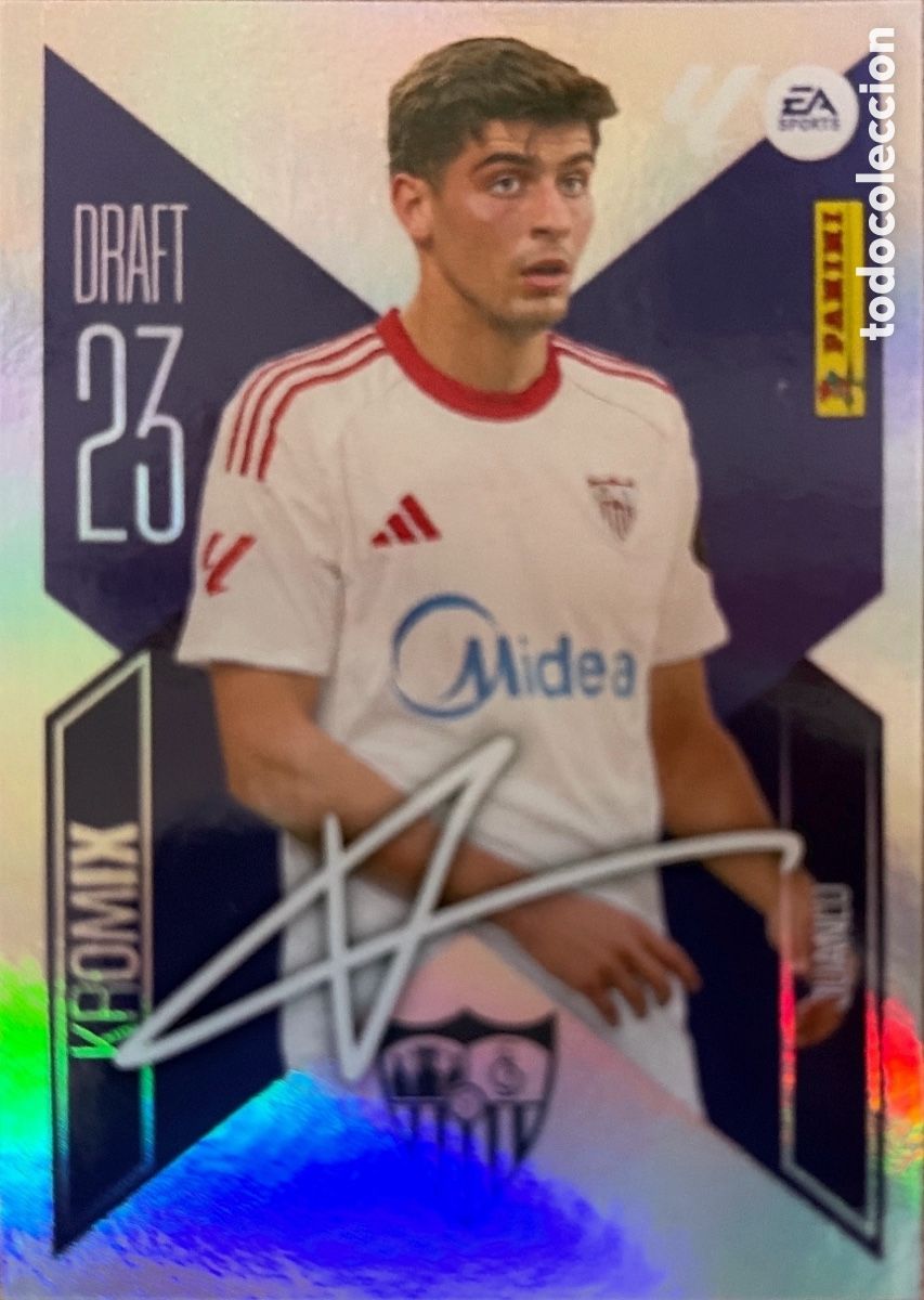 Football Stickers: 14.- Juanlu -KROMIX DRAFT 23- (SEVILLA) - COLECCIONES ESTE 2026/27 (PANINI)