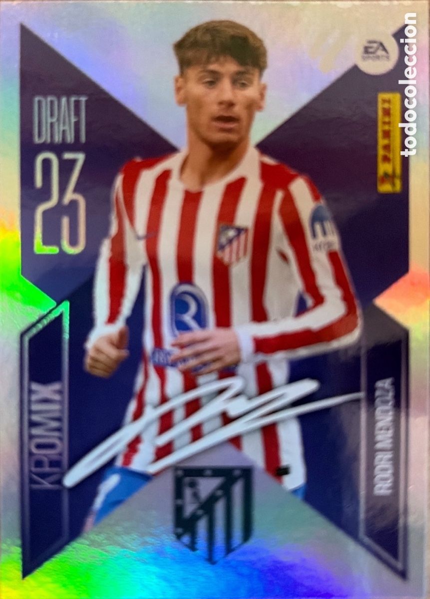 Cromos de f&uacute;tbol: 21.- Rodri Mendoza -KROMIX DRAFT 23- (ATL. MADRID) - COLECCIONES ESTE 2026/27 (PANINI)