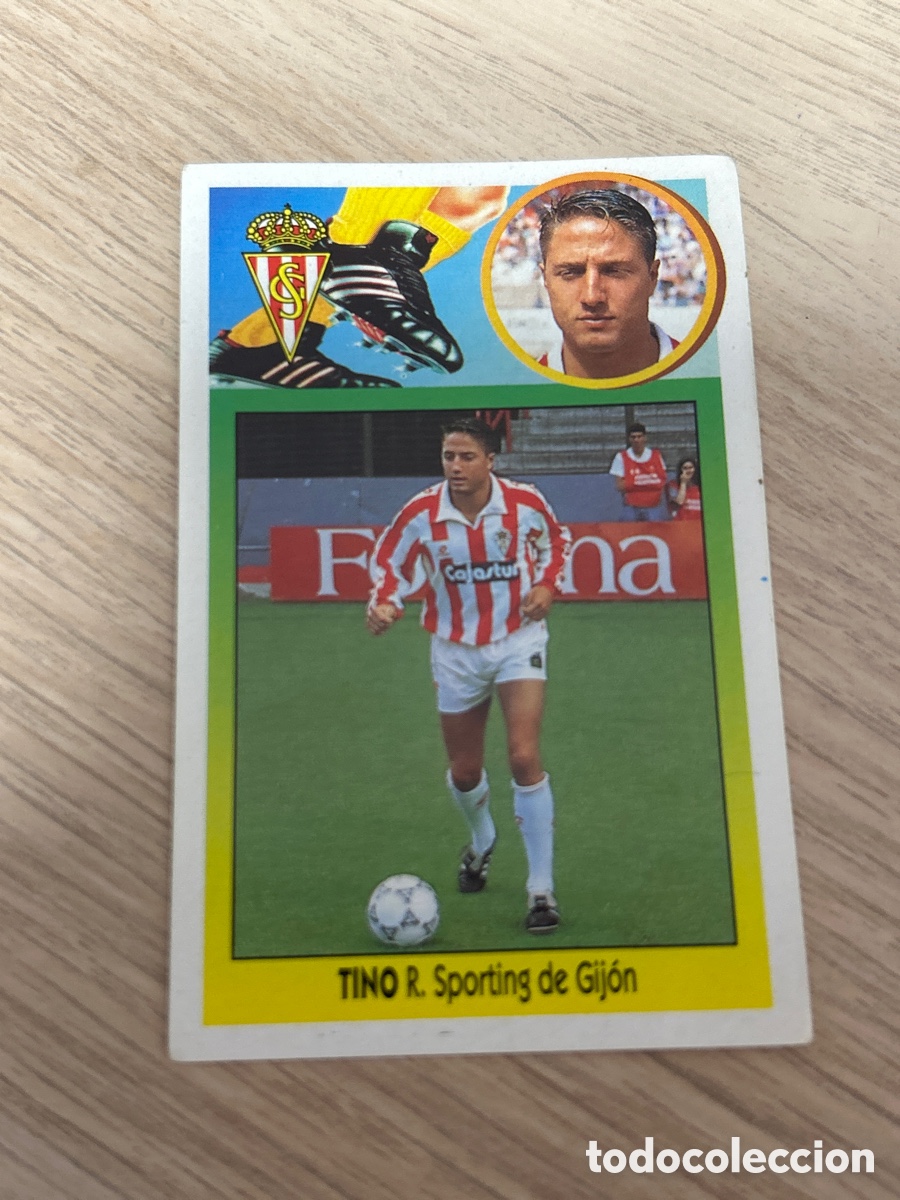 Cromos de f&uacute;tbol: TINO SPORTING GIJON COLOCA ADHESIVO LIGA ESTE 1993 1994 93 94 NUNCA PEGADO SIN PEGAR