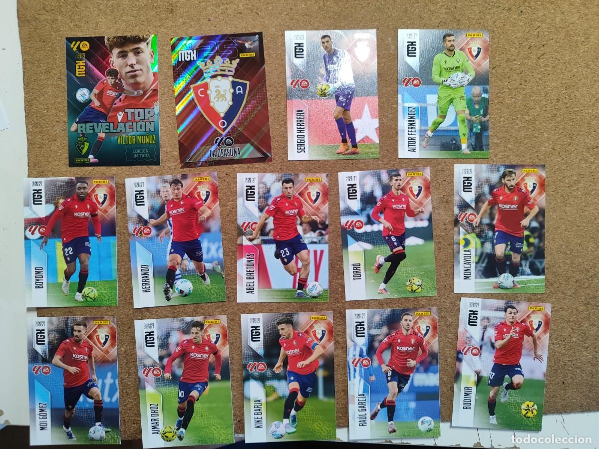 Football Stickers: MEGACRACKS 26/27 LOTE 14 CARTAS DEL OSASUNA CON ESPECIAL # PANINI