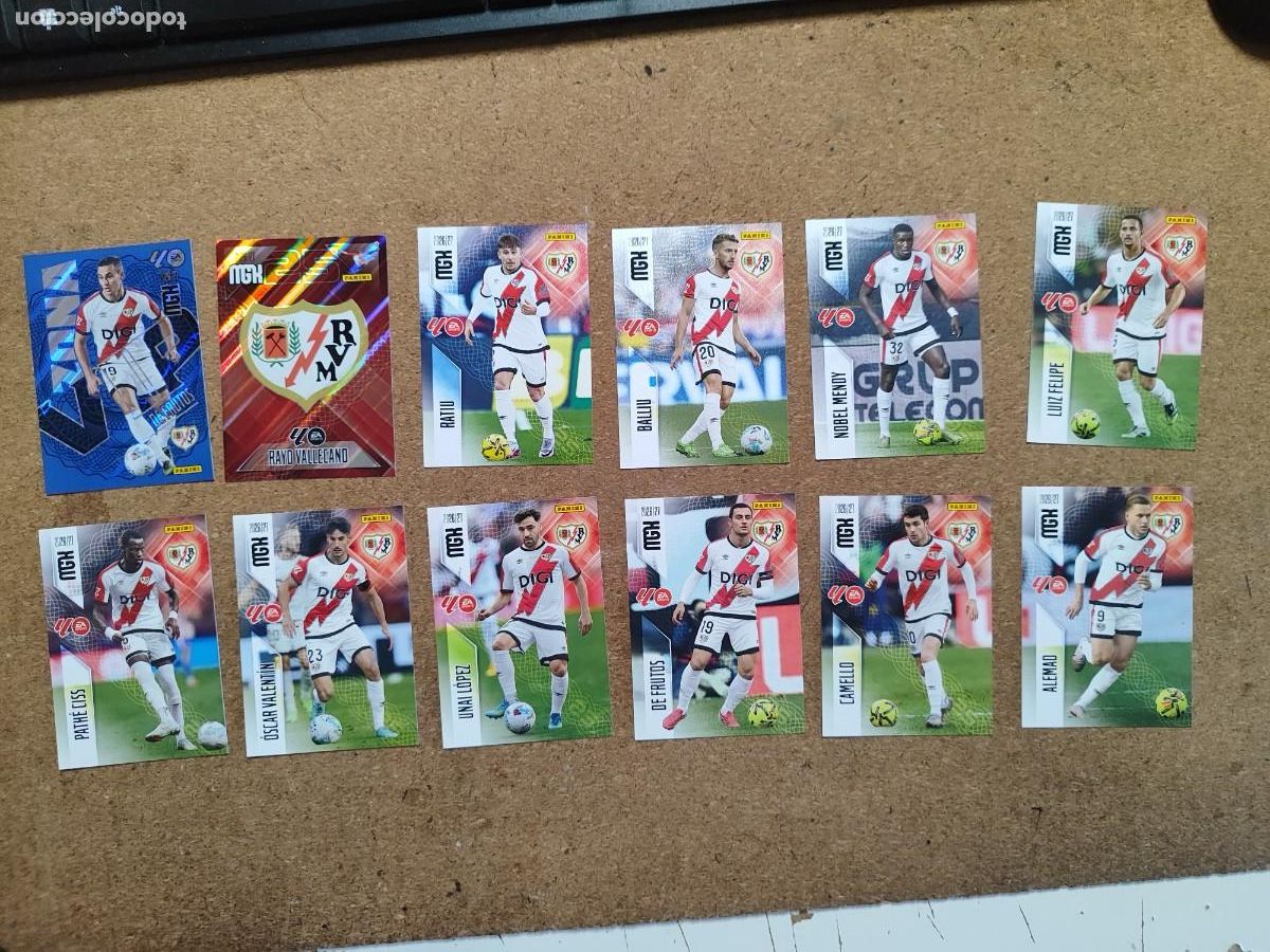 Football Stickers: MEGACRACKS 26/27 LOTE 12 CARTAS DEL RAYO VALLECANO CON ESPECIAL # PANINI