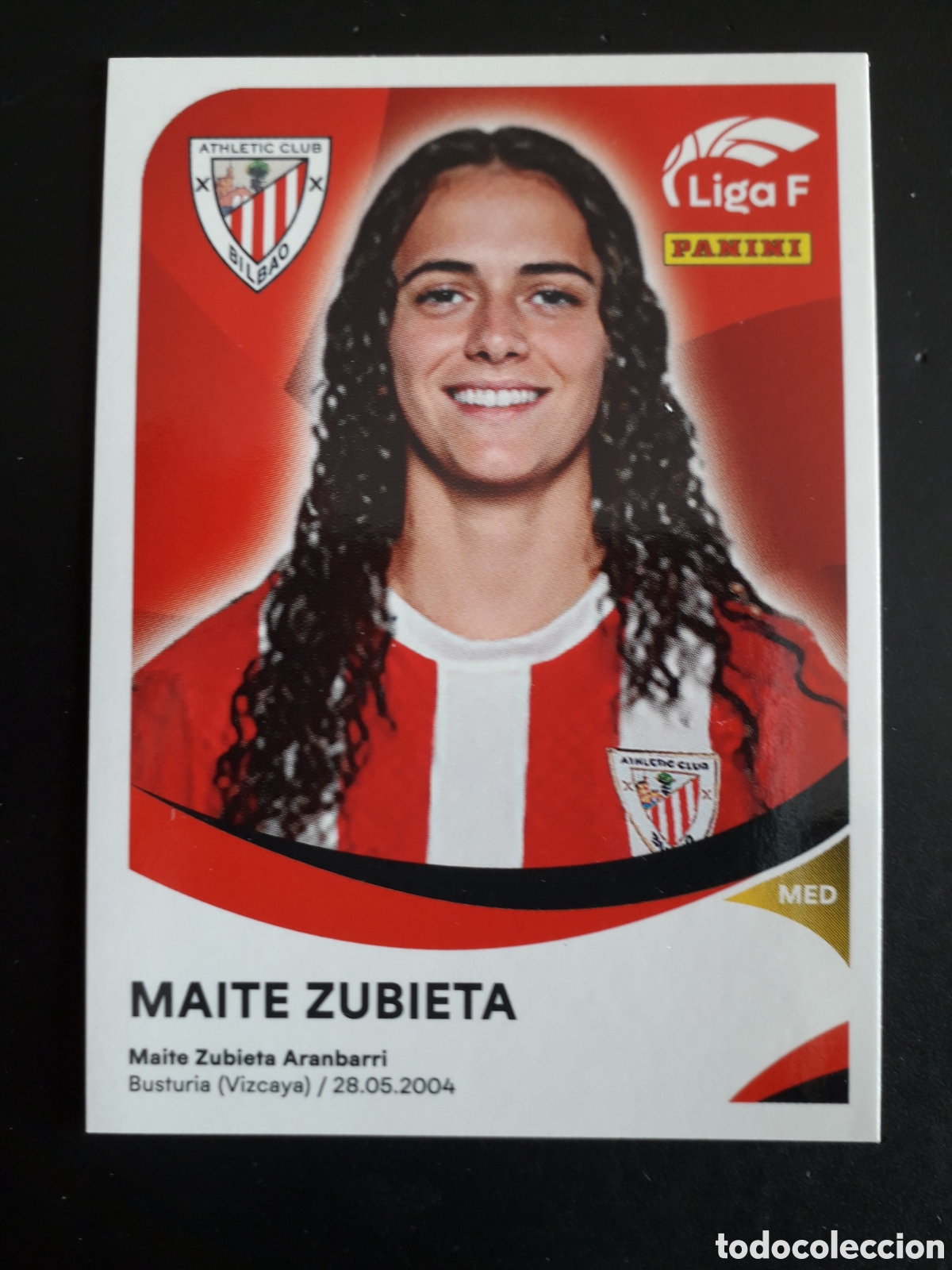 Cromos de f&uacute;tbol: MAITE ZUBIETA ATHLETIC BILBAO N&deg; 14 LIGA F FEMENINA 2024 2025 24 25 PANINI PEDIDO M&Iacute;NIMO 3&euro;