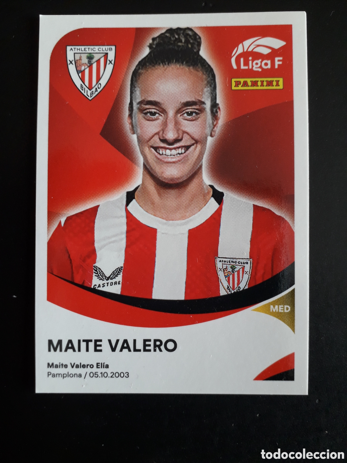 Cromos de f&uacute;tbol: MAITE VALERO ATHLETIC BILBAO N&deg; 13 B LIGA F FEMENINA 2024 2025 24 25 PANINI PEDIDO M&Iacute;NIMO 3&euro;