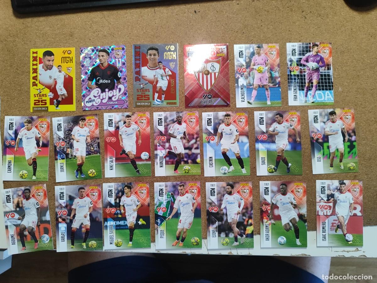 Football Stickers: MEGACRACKS 26/27 LOTE 20 CARTAS DEL SEVILLA FC CON ESPECIALES # PANINI