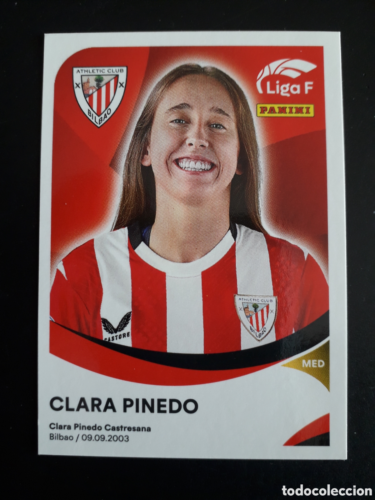 Cartes &agrave; collectionner de Football: CLARA PINEDO ATHLETIC BILBAO N&deg; 16 LIGA F FEMENINA 2024 2025 24 25 PANINI PEDIDO M&Iacute;NIMO 3&euro;