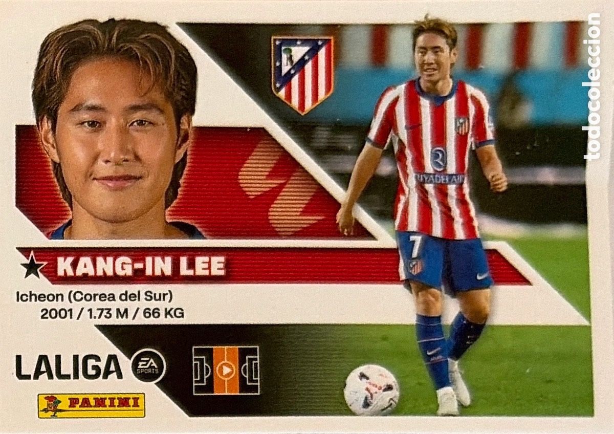 Cromos de f&uacute;tbol: Kang-in Lee -ULTIMO FICHAJE N&ordm; 20 - (ATL. MADRID) - COLECCIONES ESTE 2026/27 (PANINI)