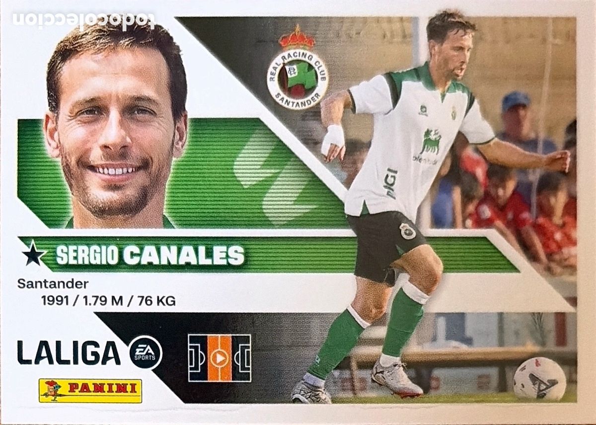 Fu&szlig;ball-Sticker: CANALES -ULTIMO FICHAJE N&ordm; 1 - (RACING SANTANDER) - COLECCIONES ESTE 2026/27 (PANINI)