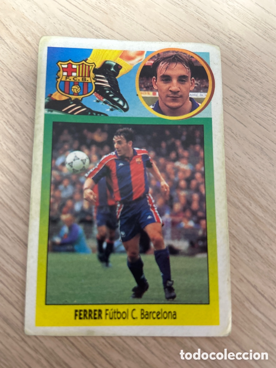 Cartes &agrave; collectionner de Football: FERRER BARCELONA ADHESIVO LIGA ESTE 1993 1994 93 94 NUNCA PEGADO SIN PEGAR