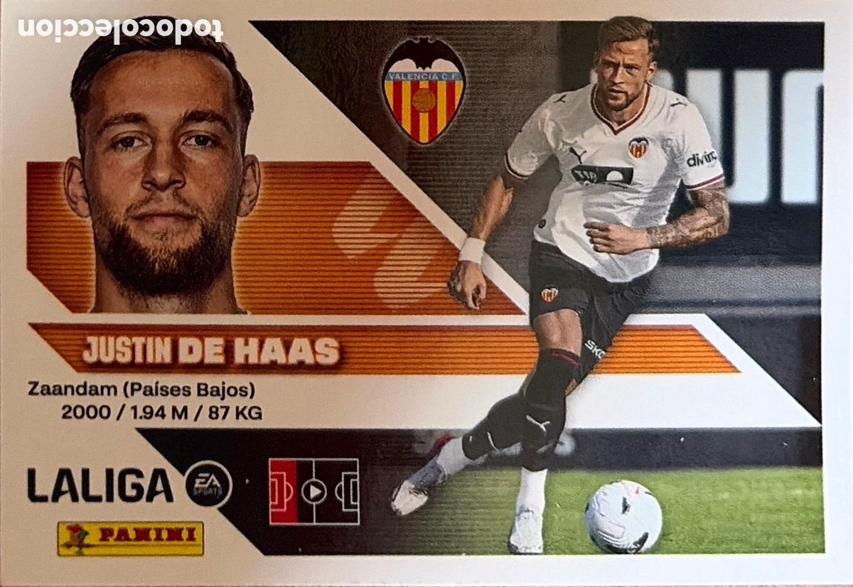 Cromos de Futebol: DE HAAS -ULTIMO FICHAJE N&ordm; 9 - (VALENCIA) - COLECCIONES ESTE 2026/27 (PANINI)